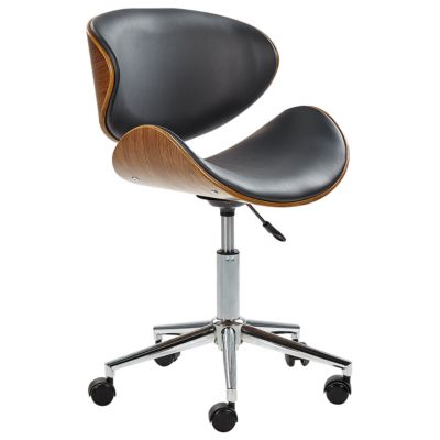 Chaise de bureau ROTTERDAM Cuir PU Noir