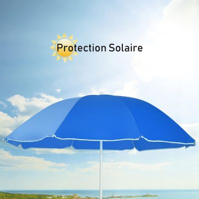 Chaise de Camping Pliante 2 Places avec Parasol Fauteuil Camping Extérieur avec Poche Porte gobelets&Sac de Transport
