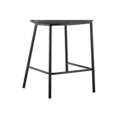 Chaise de comptoir ARTHUS  Tissu gris foncé  Design moderne H88,5 cm