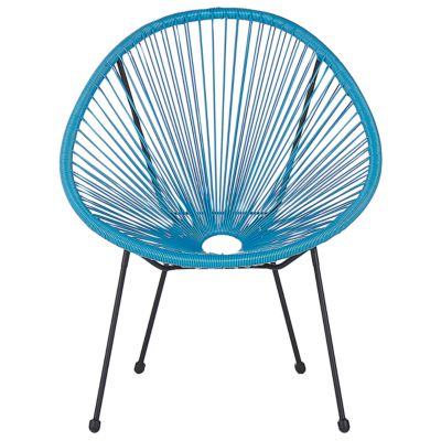 Chaise de jardin ACAPULCO II Polyrotin Bleu