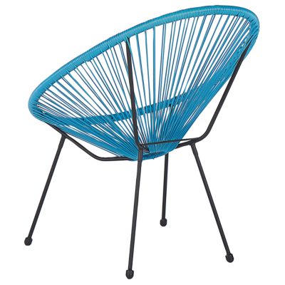 Chaise de jardin ACAPULCO II Polyrotin Bleu