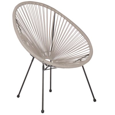 Chaise de jardin ACAPULCO II Polyrotin Gris clair