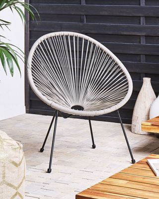 Chaise de jardin ACAPULCO II Polyrotin Gris clair