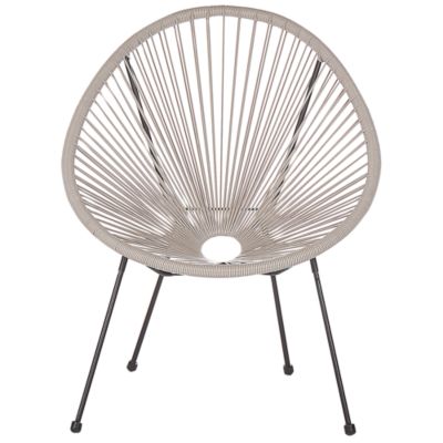 Chaise de jardin ACAPULCO II Polyrotin Gris clair