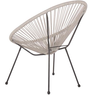 Chaise de jardin ACAPULCO II Polyrotin Gris clair