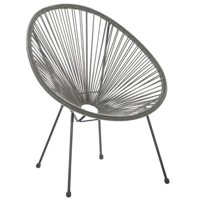 Chaise de jardin ACAPULCO II Polyrotin Gris foncé
