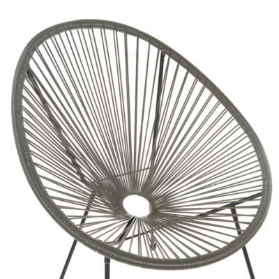 Chaise de jardin ACAPULCO II Polyrotin Gris foncé