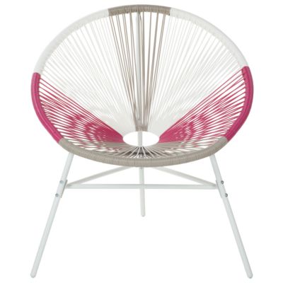 Chaise de jardin ACAPULCO Polyrotin Rose fushia