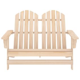 Chaise de jardin Adirondack 2 places bois de sapin massif