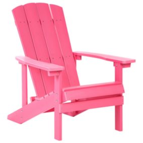 Chaise de jardin ADIRONDACK Bois d'ingénierie Rose