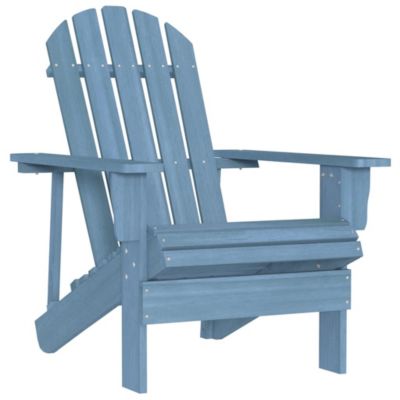 Chaise de jardin Adirondack bois de sapin massif bleu vidaXL