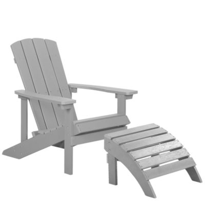 Chaise de jardin ADIRONDACK Gris clair