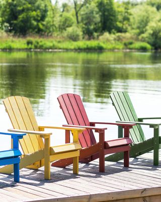 Chaise de jardin ADIRONDACK Rouge