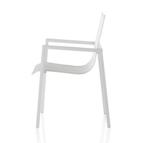 Chaise de jardin Aluminium Blanc/Blanc - ARRIETA