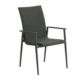 Chaise de jardin Aluminium Gris/Vert - TIAS