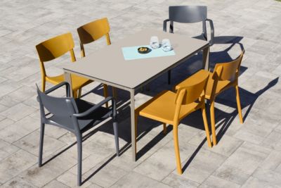 Chaise de jardin avec accoudoir Town H. 80 cm anthracite