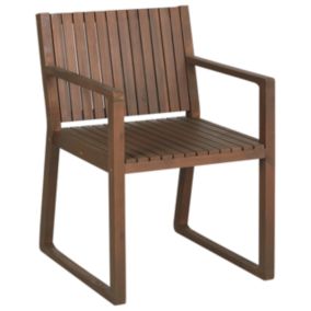 Chaise de jardin Bois Bois foncé SASSARI