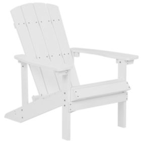 Chaise de jardin Bois d'ingénierie Blanc ADIRONDACK