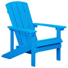 Chaise de jardin Bois d'ingénierie Bleu ADIRONDACK