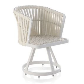 Chaise de jardin coque Aluminium Blanc - ARRECIFE