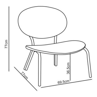 Chaise de jardin empilable acier et textilène gris clair GoodHome Matola