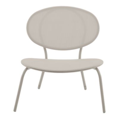 Chaise de jardin empilable acier et textilène gris clair GoodHome Matola