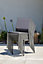 Chaise de jardin en aluminium Stockholm gris