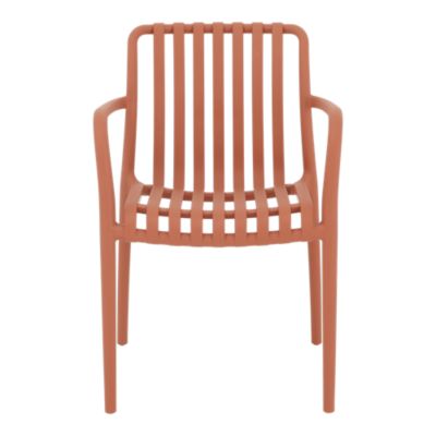 Chaise de jardin en plastique orange GoodHome Timbo