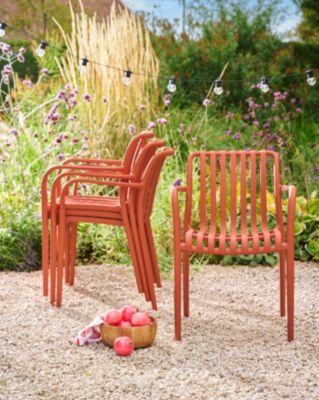 Chaise de jardin en plastique orange GoodHome Timbo