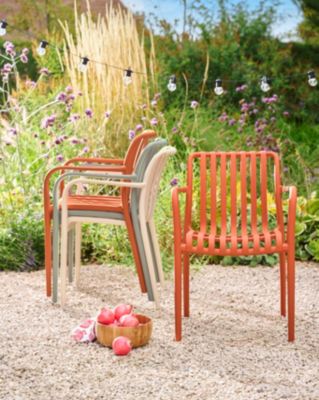 Chaise de jardin en plastique orange GoodHome Timbo