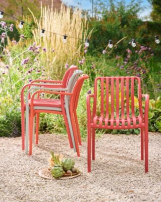 Chaise de jardin en plastique rouge cinabre GoodHome Timbo