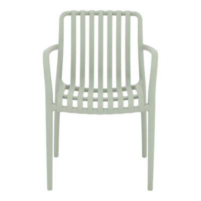 Chaise de jardin en plastique vert d'eau GoodHome Timbo