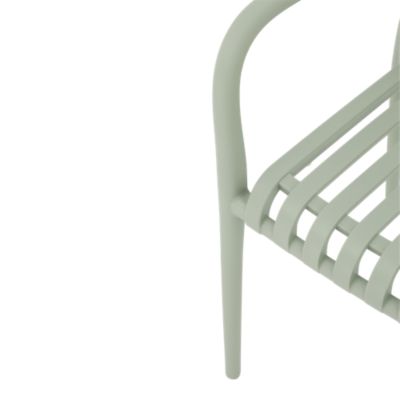 Chaise de jardin en plastique vert d'eau GoodHome Timbo