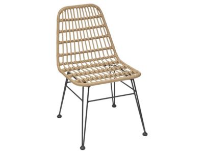 Chaise de jardin en résine tressée Lambada Sesame - Hespéride