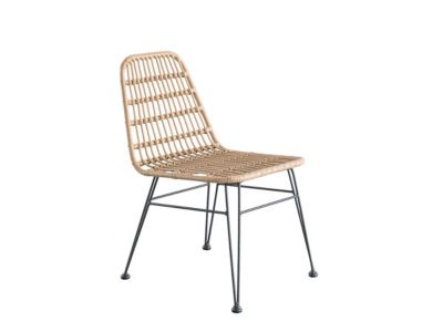 Chaise de jardin en résine tressée Lambada Sesame - Hespéride