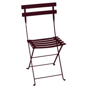 Chaise de jardin Fermob Bistro cerise noire H.82 cm
