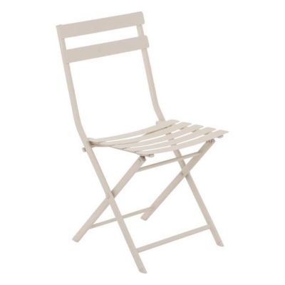 Chaise de jardin métal pliante Greensboro Argile - Hespéride