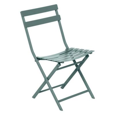 Chaise de jardin métal pliante Greensboro vert jade - Hespéride