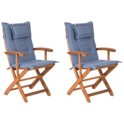 Chaise de jardin MAUI Acacia Bleu