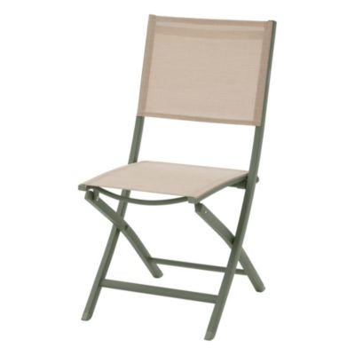 Chaise de jardin pliable Essentia lin et laurier Hesperide