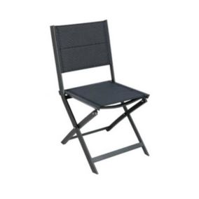 Chaise de jardin pliante Allure Graphite - Hespéride