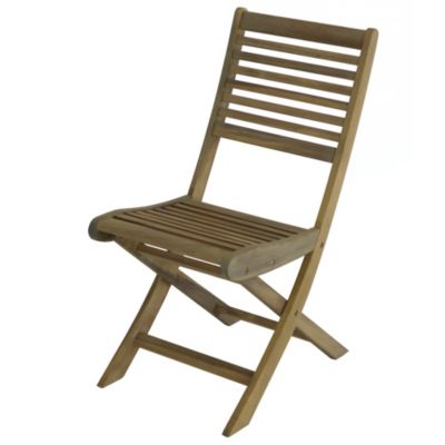Chaise de jardin pliante en bois d'acacia Proloisirs Saturne