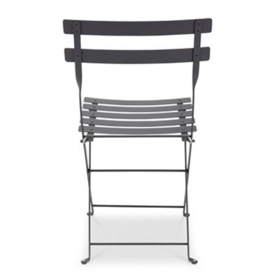 Chaise de jardin pliante Fermob Bistro en métal - Coloris carbone - Hauteur 82 cm