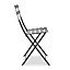 Chaise de jardin pliante Fermob Bistro en métal - Coloris carbone - Hauteur 82 cm
