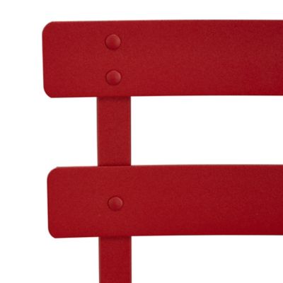 Chaise de jardin pliante Fermob Bistro en métal - Coloris rouge piment - Hauteur 82 cm
