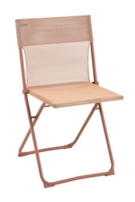 Chaise de jardin pliante Lafuma Balcony acier et polyester orange canyon