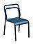 Chaise de jardin Proloisirs Eos en aluminium - Coloris bleu - Hauteur 82 cm