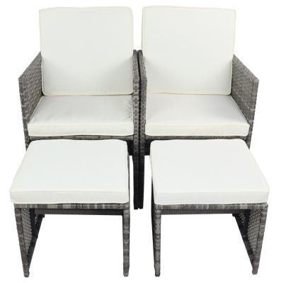 Chaise de jardin Raloso H. 84 x L. 53 x P. 53 cm Gris