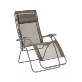 Chaise de jardin RSXA Clip & Housse serviette marron