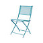 Chaise de jardin Saba bleu clair